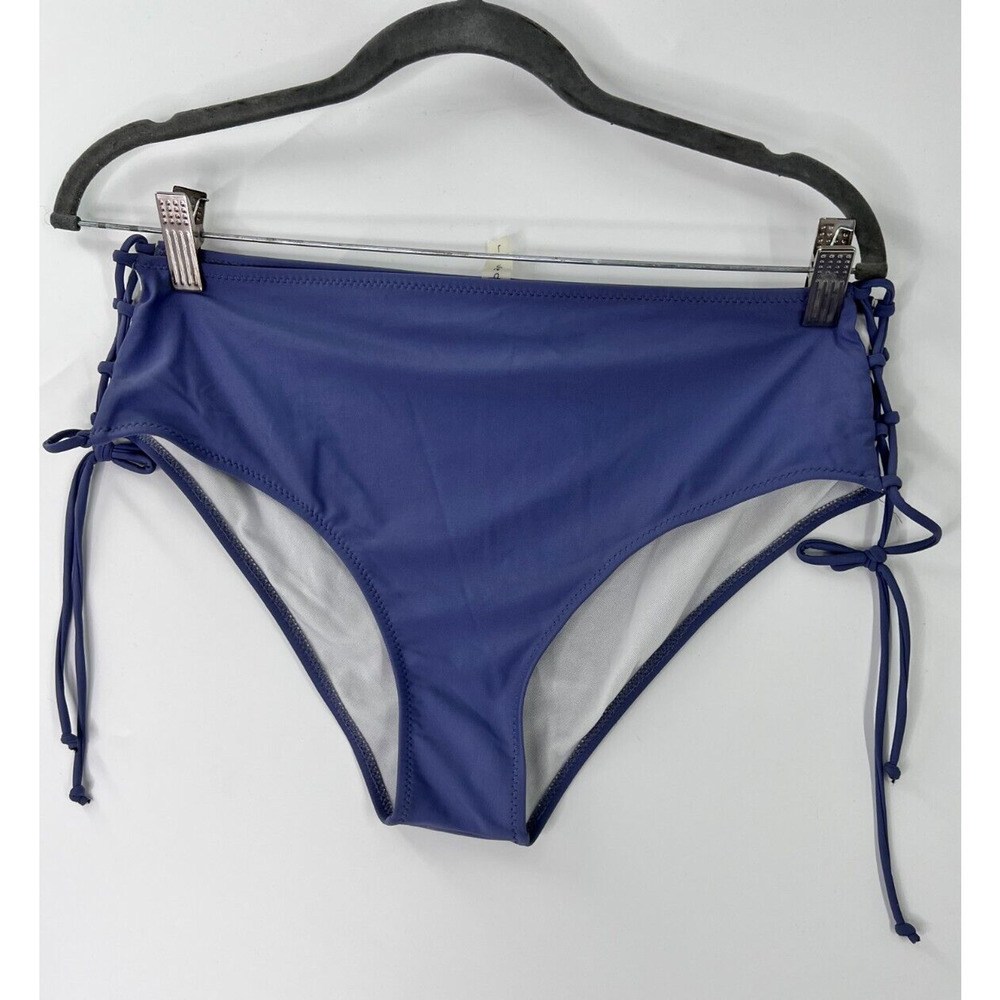 Cupshe Strappy Bikini Swim Buttom Blue Women's Large